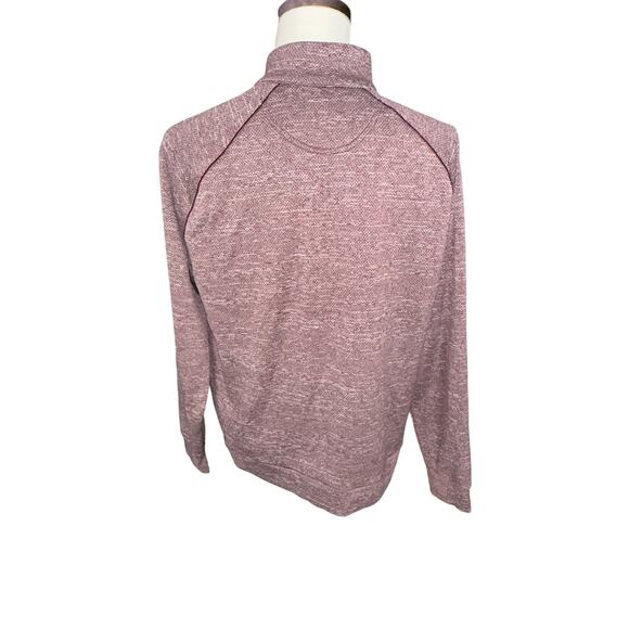 Greg Norman Mens 3/4 Zip Pull Over Maroon White Large - Picture 2 of 5